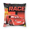 Lightning McQueen Cars Kissenbezug Doppelseitiger Druck Polyester Kissenhülle Geschenk Zierkissenhülle Wohnzimmer Reißverschluss