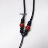 Ethnic Jade & Red Agate Necklace with Pendant for Men and Women