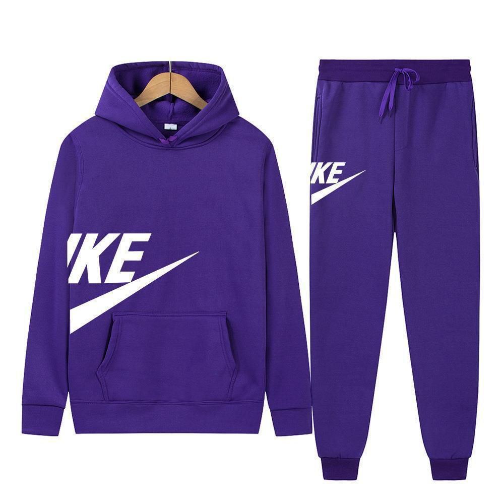 Herren Mode Hoodie Set: Herbst-Winter-Print, Lässiges Fitness-Sweatshirt im europäischen amerikanischen Stil