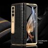 LANGSIDI Brand Luxury Genuine Leather Shockproof Case for Samsung Galaxy Z Fold 3 4 5 6 7 Magnetic Hinge Protective Stand Cover