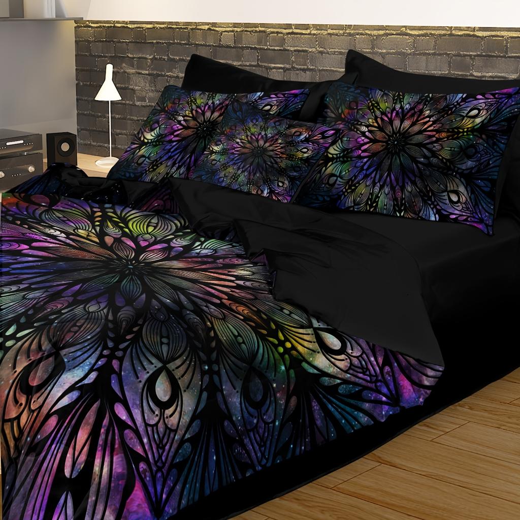 Comforter Bohemia Bedding Set 3D Printed Skin-Friendly Single Twin Double Size Bedroom Decor Birthday Gift