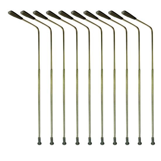 

10Pcs 1:75 Scale DIY Model Miniature Railway Train Lamp Post Street LED Lights 10pcs