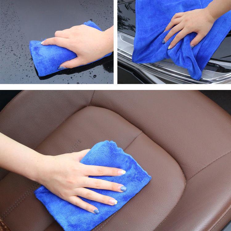 Super Absorbent Lint-Free Car Wash Towels - Streak-Free, Thick, Large & Small Sizes