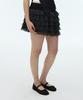 DEARSTALKER Dot Laced Cancan Mini Skirt - Black