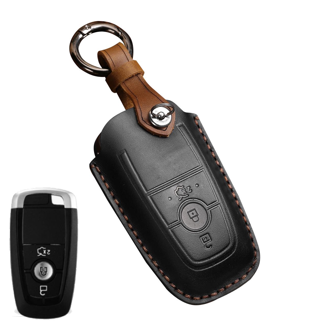 

Lincoln Ford Key Case - Raptor, Explorer, Everest, Mondeo, Edge - Cowhide Material