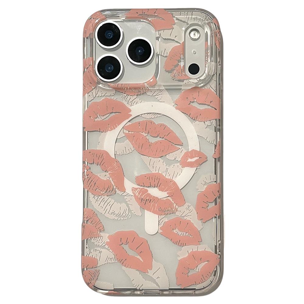 For iPhone 17 Pro Max Case Compatible with MagSafe IMD Lip Print Pattern TPU PC Phone Back Cover