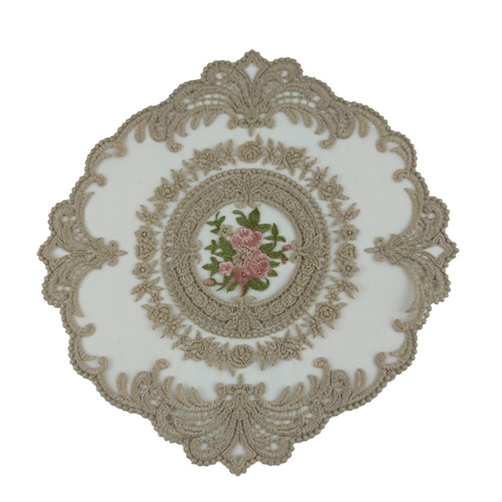 10 Gramm Spitzenuntersetzer 28*28cm Bohnenpaste Farbe Kamel