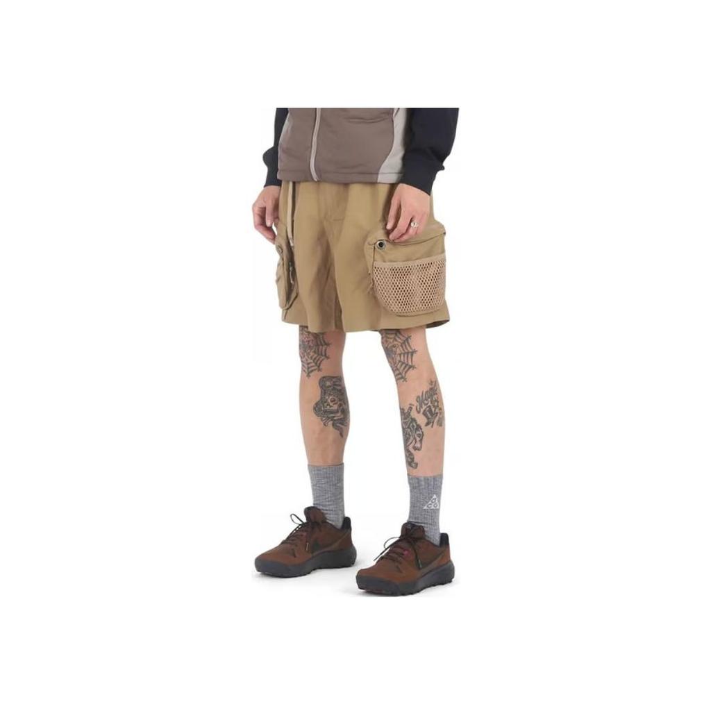 Nike ACG Series Multi-Pocket Outdoor Casual Loose Cargo Shorts Men Shorts Yellow DN3945-258