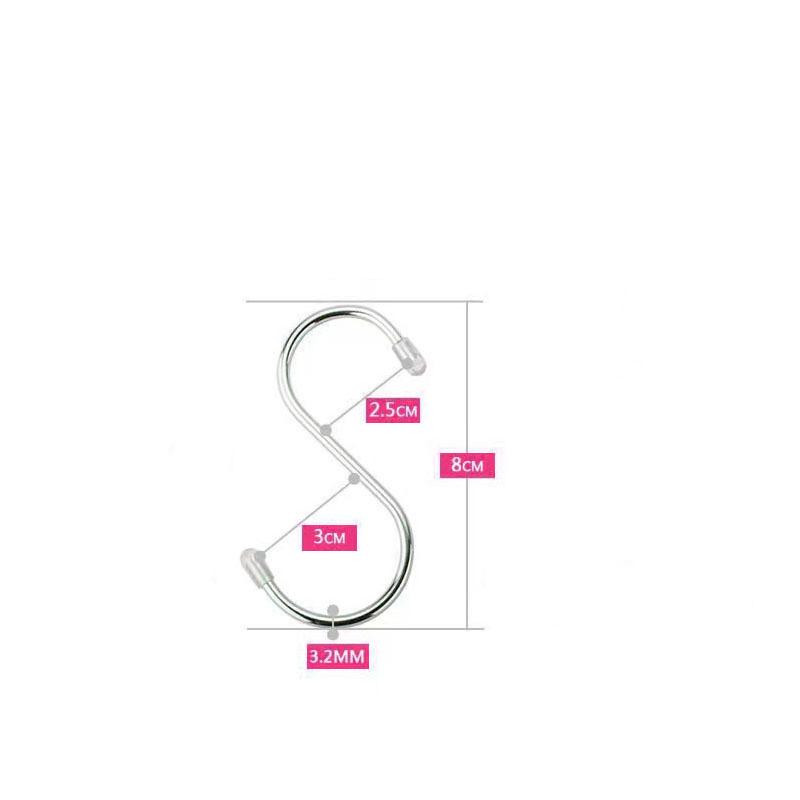 10Pcs Awning Hooks Sturdy Universal White Clothes Hook Racks for RV S-shaped Camping Awning Hooks Clips Hats Tent Light Hangers