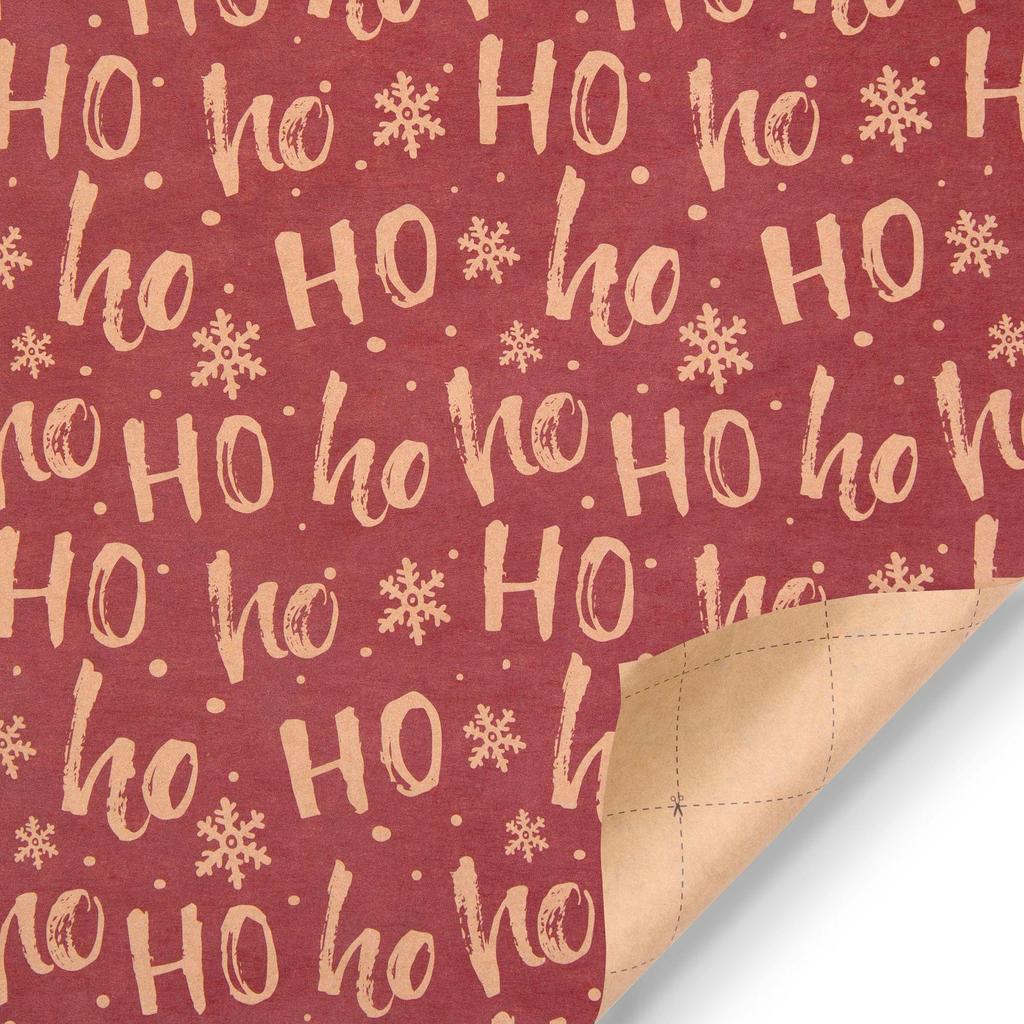 Exclusive Retro Snowflake & Star Polka Dot Christmas Gift Wrapping Paper