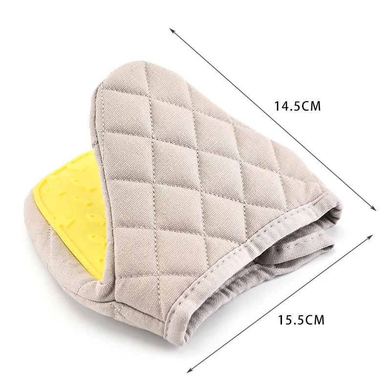 1pcs Silicone Anti-hot Anti-scalding Oven Gloves Mitts Clamp High Temperature Microwave Oven Handheld Warm Glove Kitchen Gadgets