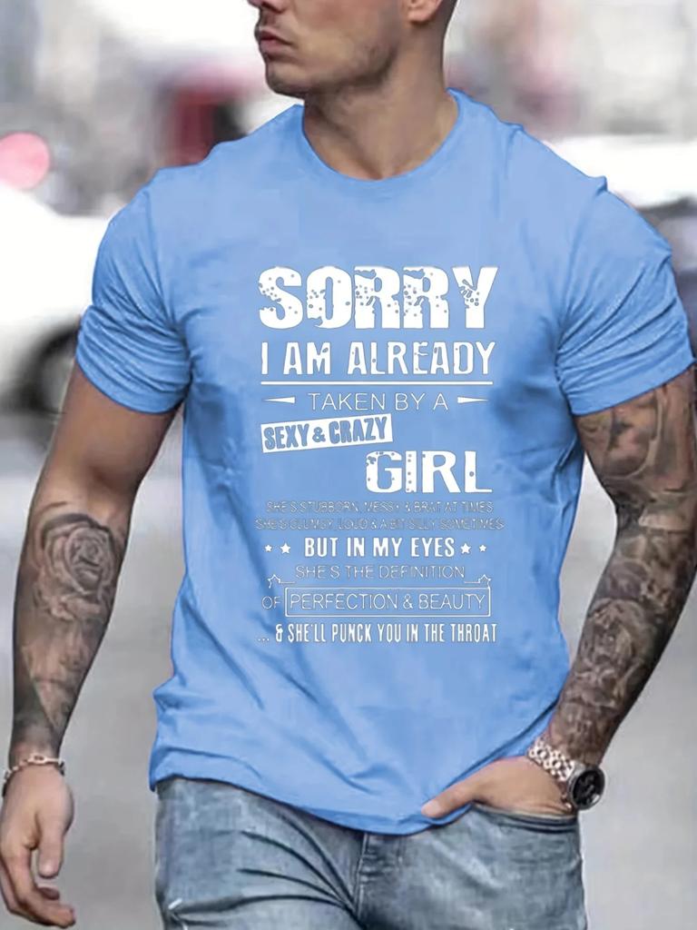 Casual Round Neck Short Sleeves Comfortable Tops100% Cotton Men's Clothing for Summer Hip Hop T Shirt Fashion Trend T-Shirt