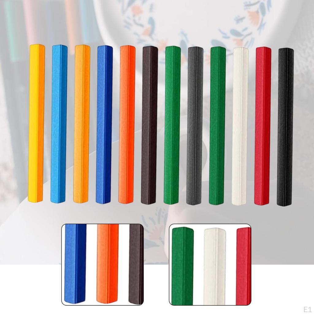 12 Pieces Underglaze Decorating Crayons Set Drawing Crayon Colors Coloring for Graffiti