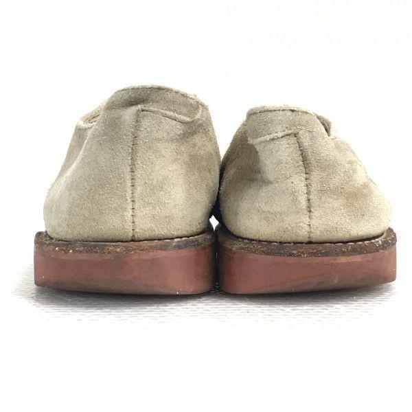 90s USA Made Vintage/COVE SHOE COMPANY/Suede Leather White Bucks Shoes/6.5D/24.5/Beige/Vibram Sole(USED)