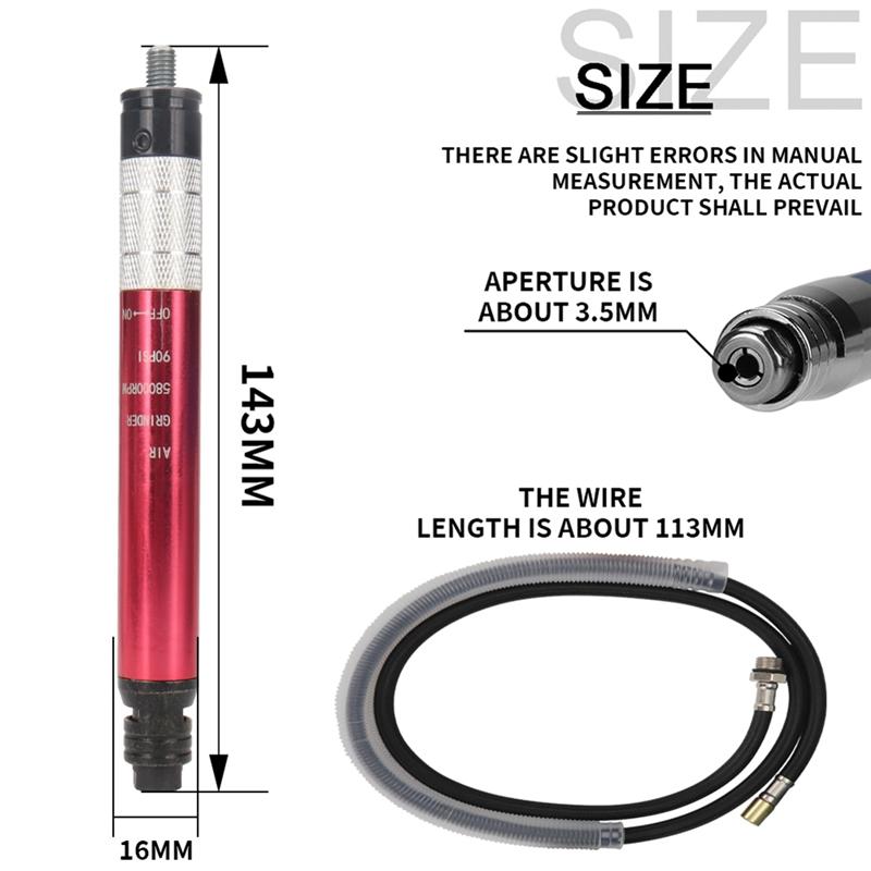 Pneumatic Tool For Wood Jewelry High-Speed Air Micro Die Grinder Pencil Mini Polishing Grinding Engraving Machine