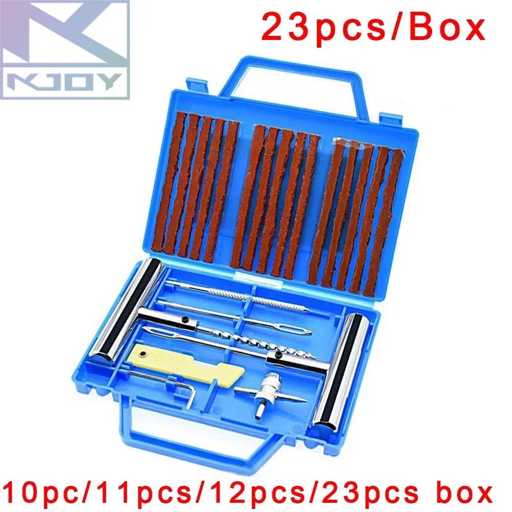 11 pcs/Box Auto Tire Repair Set Puncture Repair Tool Car Van Motorcycle Bike Emergency Duty Tubeless Tire Repair Kit Rivet Tools