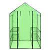 Serre - vidaXL - 4 étagères - Acier thermolaqué - Résistante aux UV - Vert transparent