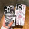 Angel Tsundere Girl Anime Cute Silver Plated Inside Phone Case For iPhone 17 16 15 14 11 12 13 Pro Max Plus X XR XS Max Colored