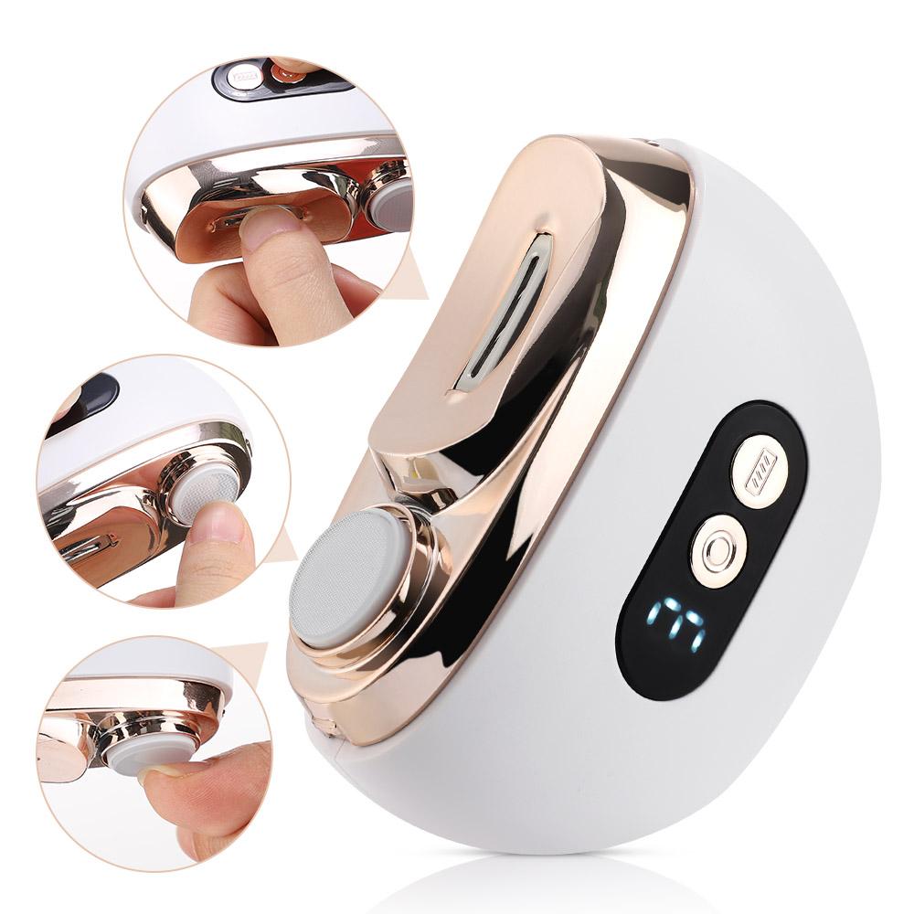 Automatic Electric Nail Clipper, 2 in 1 Auto Fingernail Cutter & Polishing Grinder for Baby Senior Adults, 3-Speed Nail Trimmer