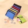Solid Color Kid Storage Pouch Money Pocket Mini Coin Purse Unisex Zipper Canvas Coin Key Bag