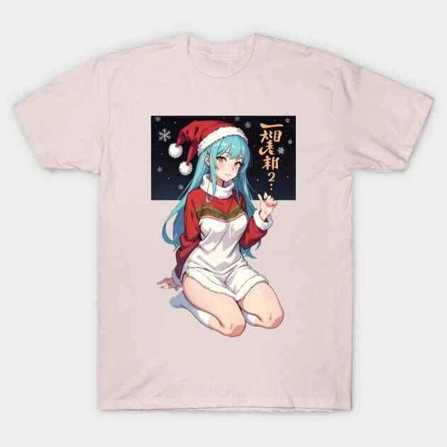 Anime Xmas Made in Australia T-Shirt XL