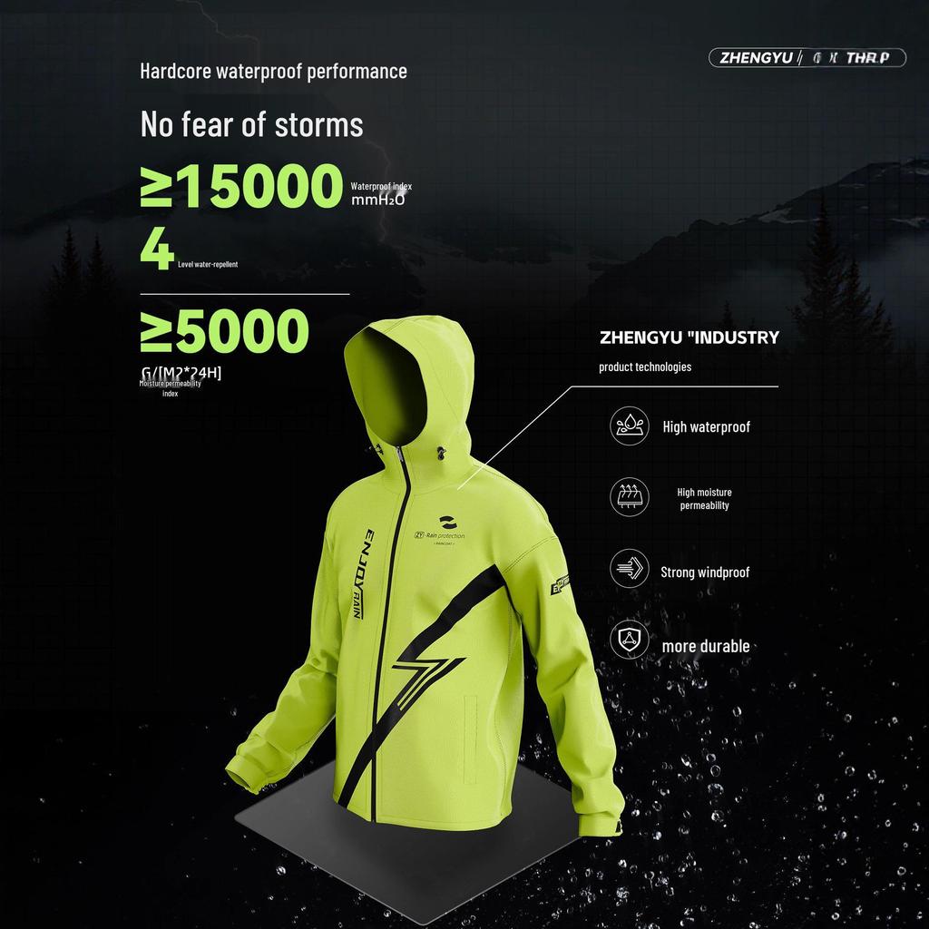 Men's Full Body Explosion-Proof Raincoat: Durable, Split-Type Rainproof Suit for Motorcycle Riders and Delivery Personnel.