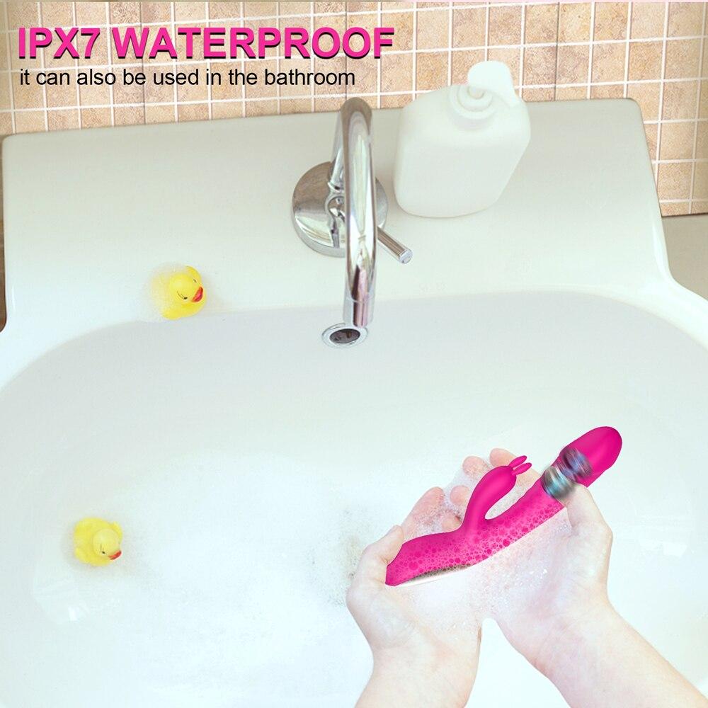 Králičí klitorální stimulátor G bodový vaginální masážní přístroj Žena masturbátor dildo vibrátory Sexuální hračky pro ženy