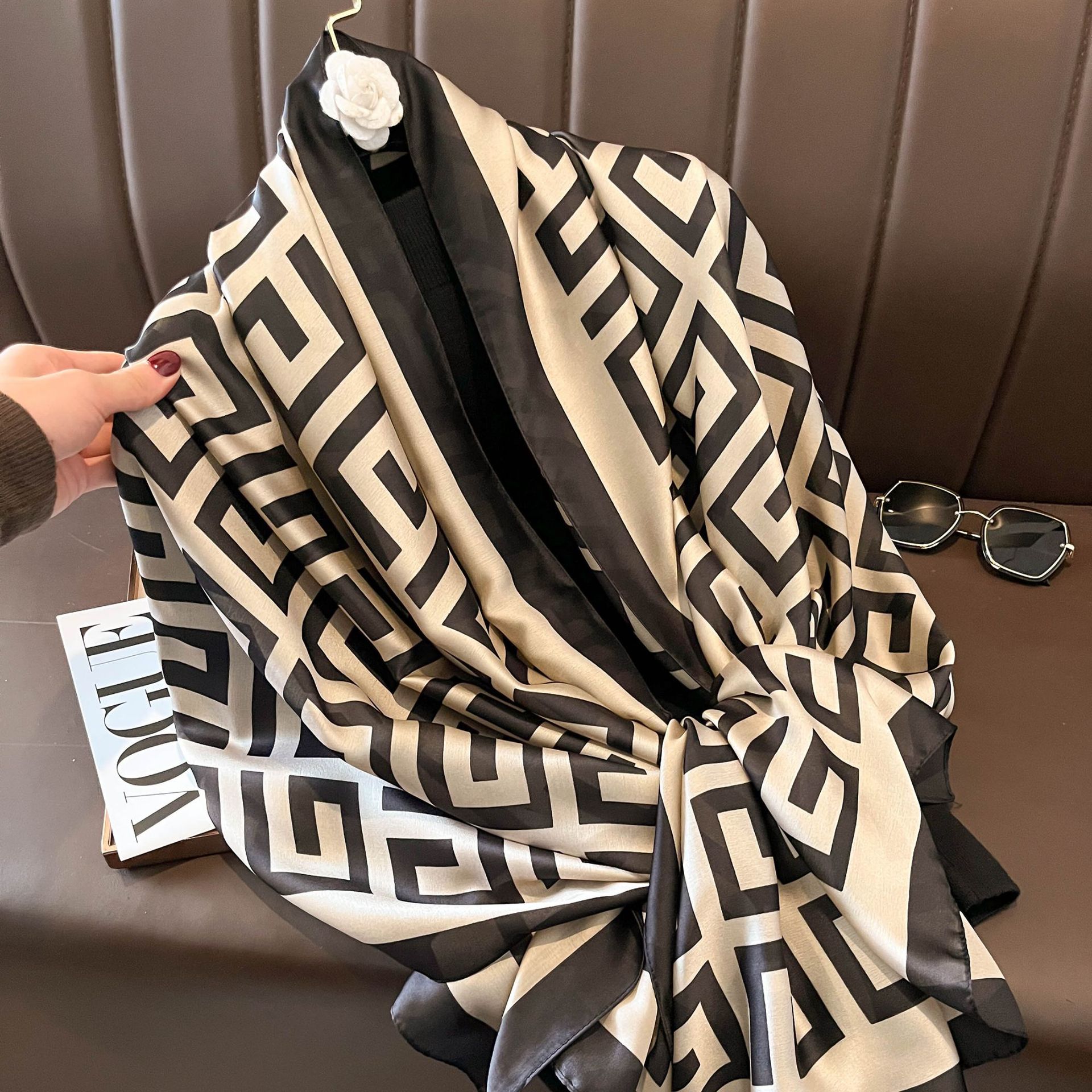 

Новый Элегантный Женский Шарф Шифоновая Шаль Женский Красный Шарф Шарфы для Дам XWJ16 175x90CM