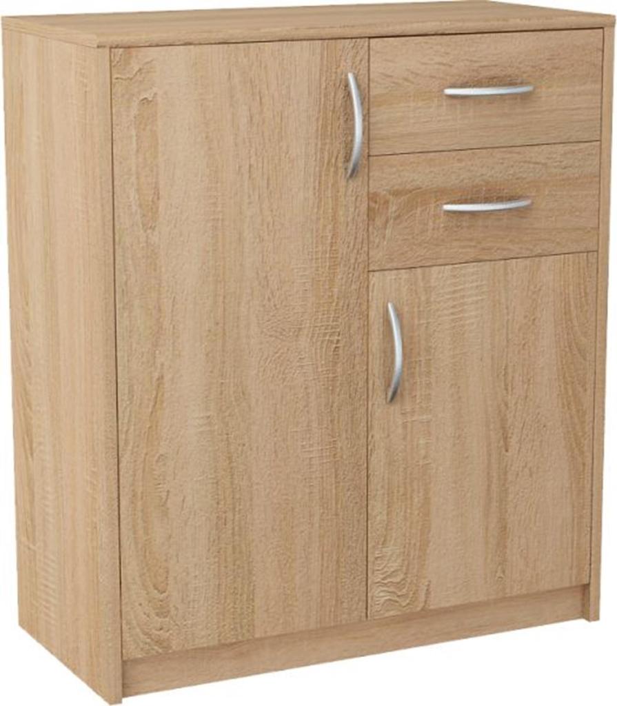 Chest Of Drawers, Cabinet, 2D2S, Sonoma Oak, Drawers, Shelf, Bookcase