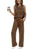 Spring/Summer 2026 Women's Two-Piece Casual Pleated Vest Set