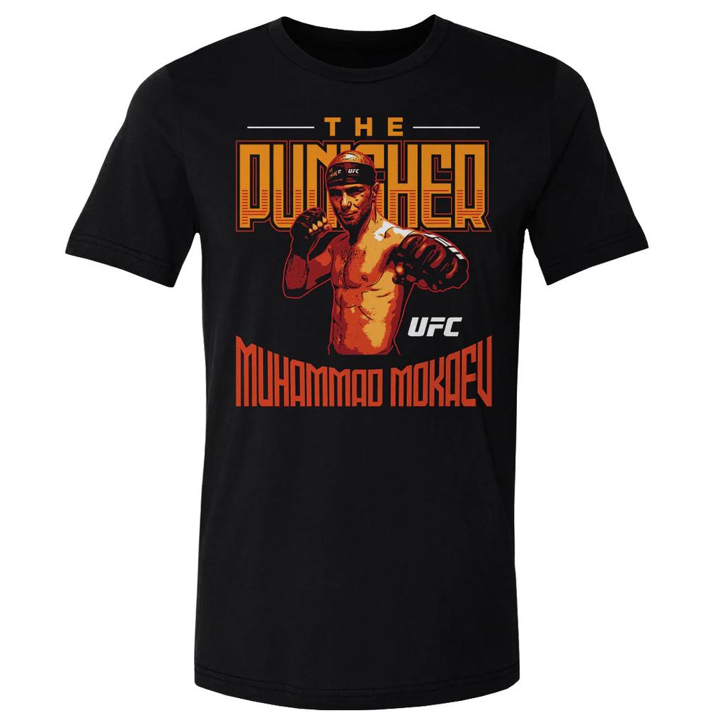 2026 Summer UFC Muhammad Mokaev Fighting Graphic Tshirt Women Sports Cotton Short Sleeve Loose Leisure Fitness Shirt Unisex