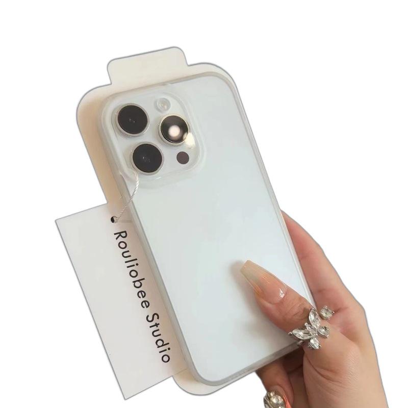 Ultra-Thin Ice Transparent High-End Apple Phone Case - Compatible with iPhone 11, 13 Pro, 14 Pro Max, 16