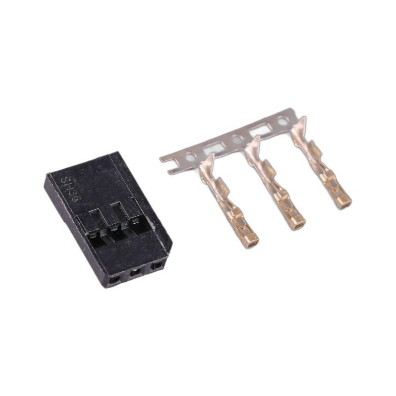 Gold-Plated Futaba JR Servo Plug Sets (10) – Male/Female DIY Extension Cords with Terminals