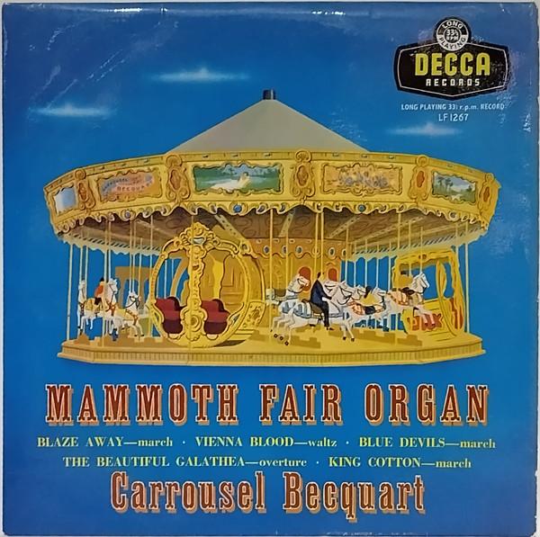 

10inch Record LE GRAND ORCHESTRION HOOGHUYS DU MA Mammoth Fair Organ LF1267 Decca 1956 UK Classical Used