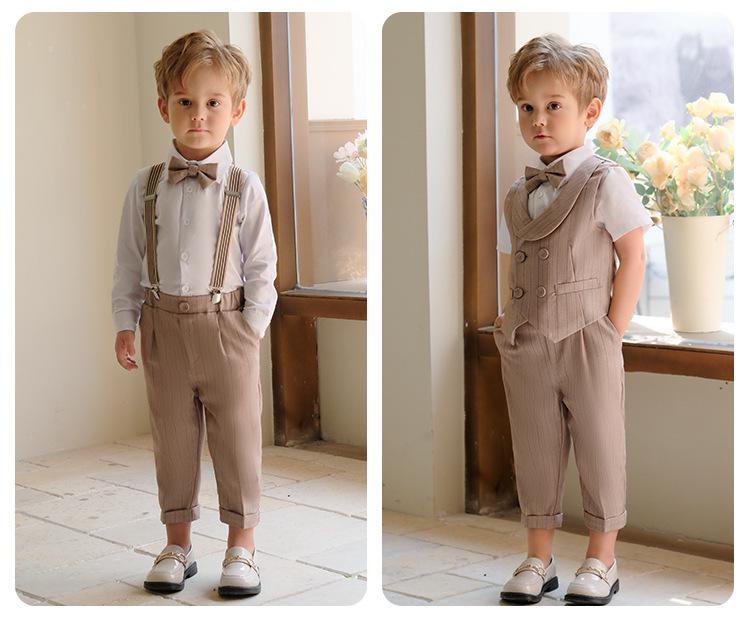 Pantaloni de costum uni pentru copii - Pantaloni lungi casual pentru băieți pentru uniforma de școală primară, costum de spectacol de primăvară/toamnă