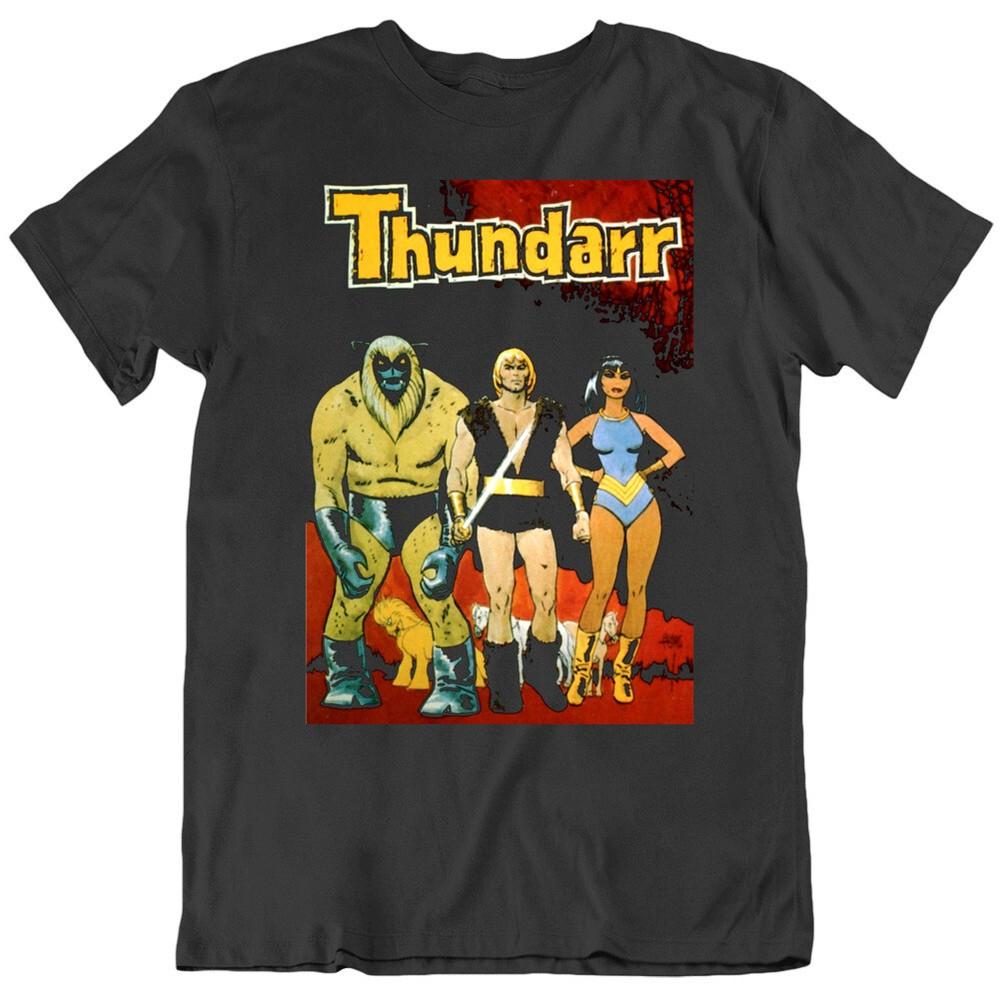

Retro Thundarr the Barbarian Cartoon Poster Movie Fan Black T Shirt XL