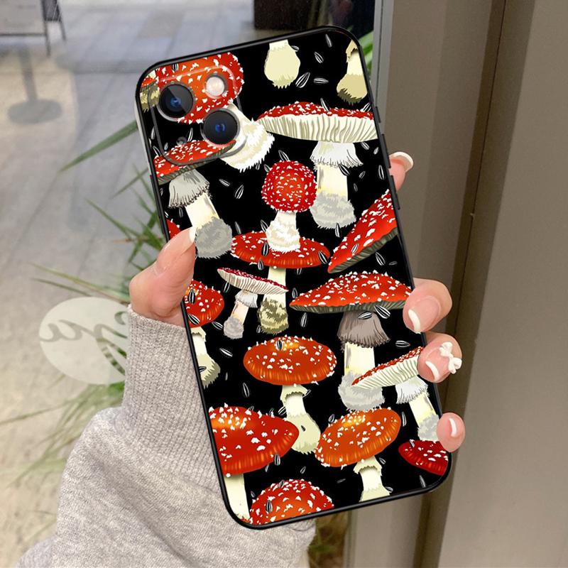 Mushroom Forest Case For iPhone 17 Pro Max 16 14 13 12 11 15 Pro Max Plus 12 13 Mini 16e 17 Air Back Cover