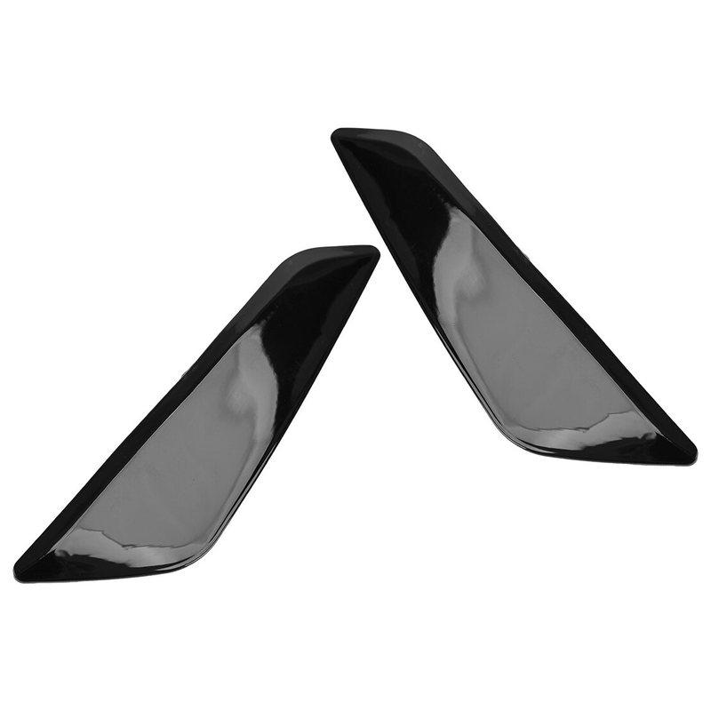 1 Pair Car Side Fender Vent Grille Cover Trim Fit for BMW 5 Series G30 G31 2018- Gloss Black ABS