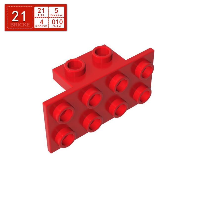 BRICKE 1x2-2x4 Winkelstück, Kompatibel mit Lego 93274/21731 Bausteinen