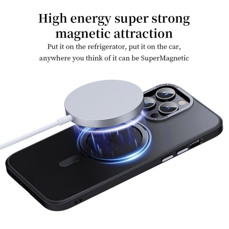 For iPhone 14 Pro 360 Rotating MagSafe Magnetic Skin Feel Phone Case