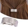 Metal Ponytail Hair Clip Geometric Semi-circle Anti-slip Strong Silver Color Curved Golden Shiny Alloy Hold Women Hair