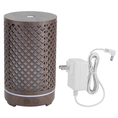 120ml Household Hollow Ultrasonic Air Humidifier Aroma Diffuser with Colorful Night Light