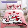 Simon's cat 3pcs Bedding Set Duvet Cover Closure Includes 1 Duvet Cover & 2 Pillowcases for All Seasons Bedroom Home Dorm Decor
