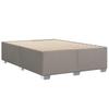 Box Spring Bed with Mattress Taupe 140 x 200 cm Fabric