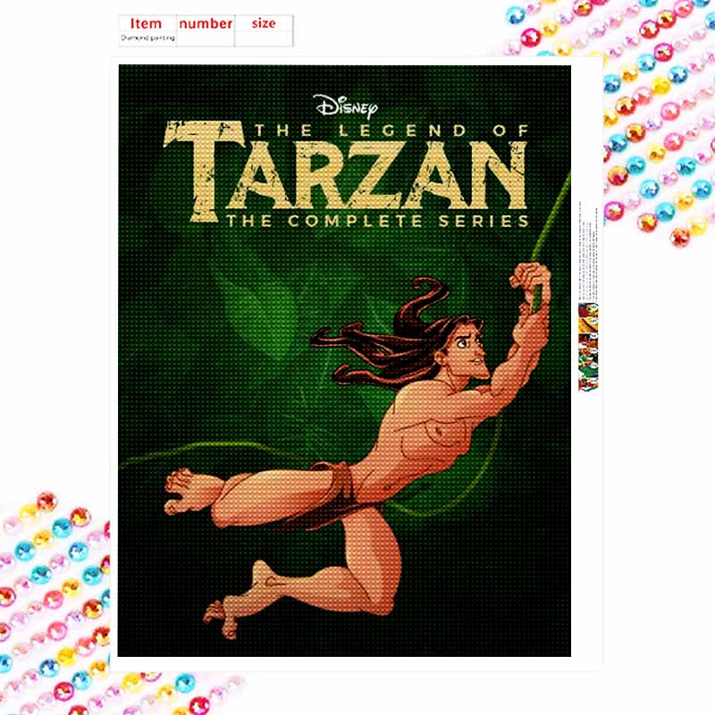 Disney Diamond Painting Full of Diamonds 5D Tarzan Art Home Decoration Creative Handicrafts