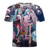 Summer 2025 T-shirt Anime Chuyin Series Future Short Sleeve Top 3D Printing Round Neck Children's Fashion for Children
