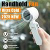 Portable Handheld Turbo Fan 5 Gear Wind Outdoor Bladeless Fan Type C Rechargeable Portable Personal Fan for Travel