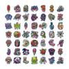 50/100 Pcs Dark Gothic Horror Skull Monster Stickers Adult Waterproof PP for Helmet Skate Car Suitcase Phone Laptop Decals