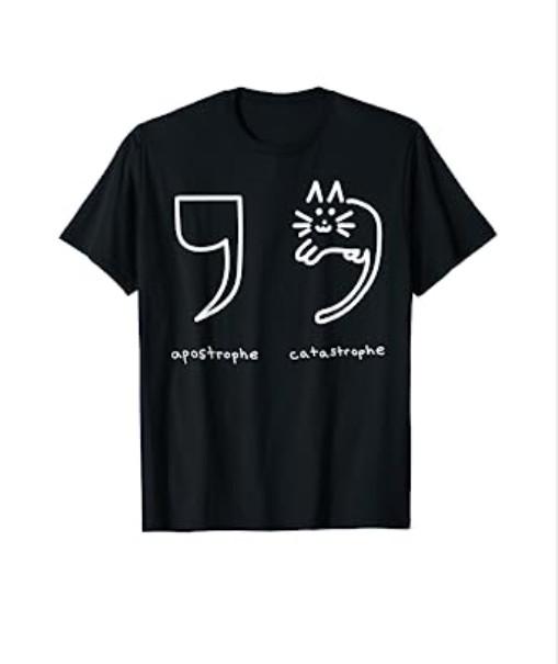 Funny English Teachers Grammar , Cat Owner Gifts T-shirt XL