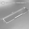 Reposamuñecas para teclado MAMBASNAKE, aleación de aluminio CNC, acrílico, 87 teclas, material transparente, superficie lisa, diseño esmerilado que reduce ergonómicamente la fatiga.